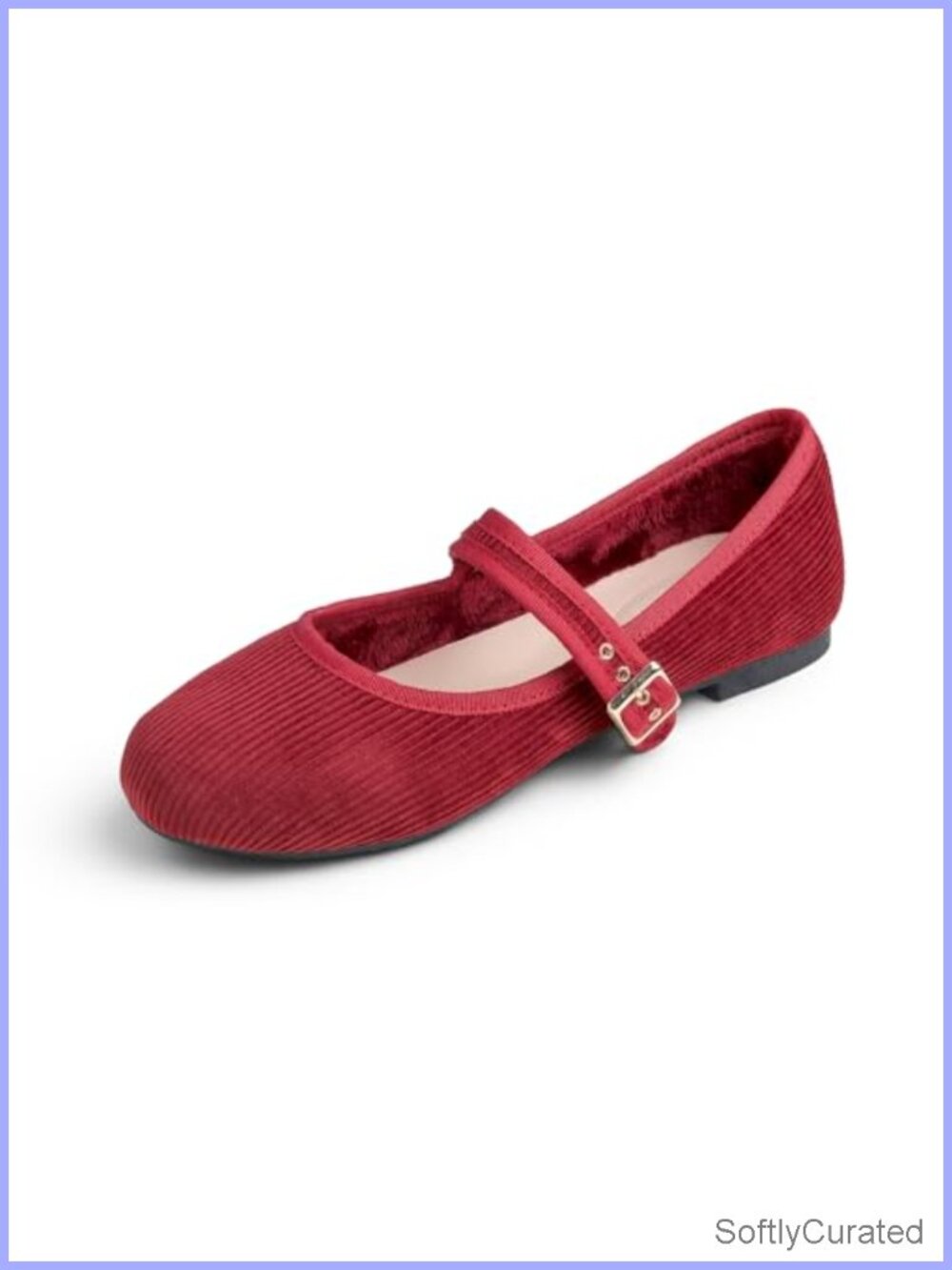Women's Mary Jane Ballet Flats Cushioned Slip-On Round Toe Walking Shoes